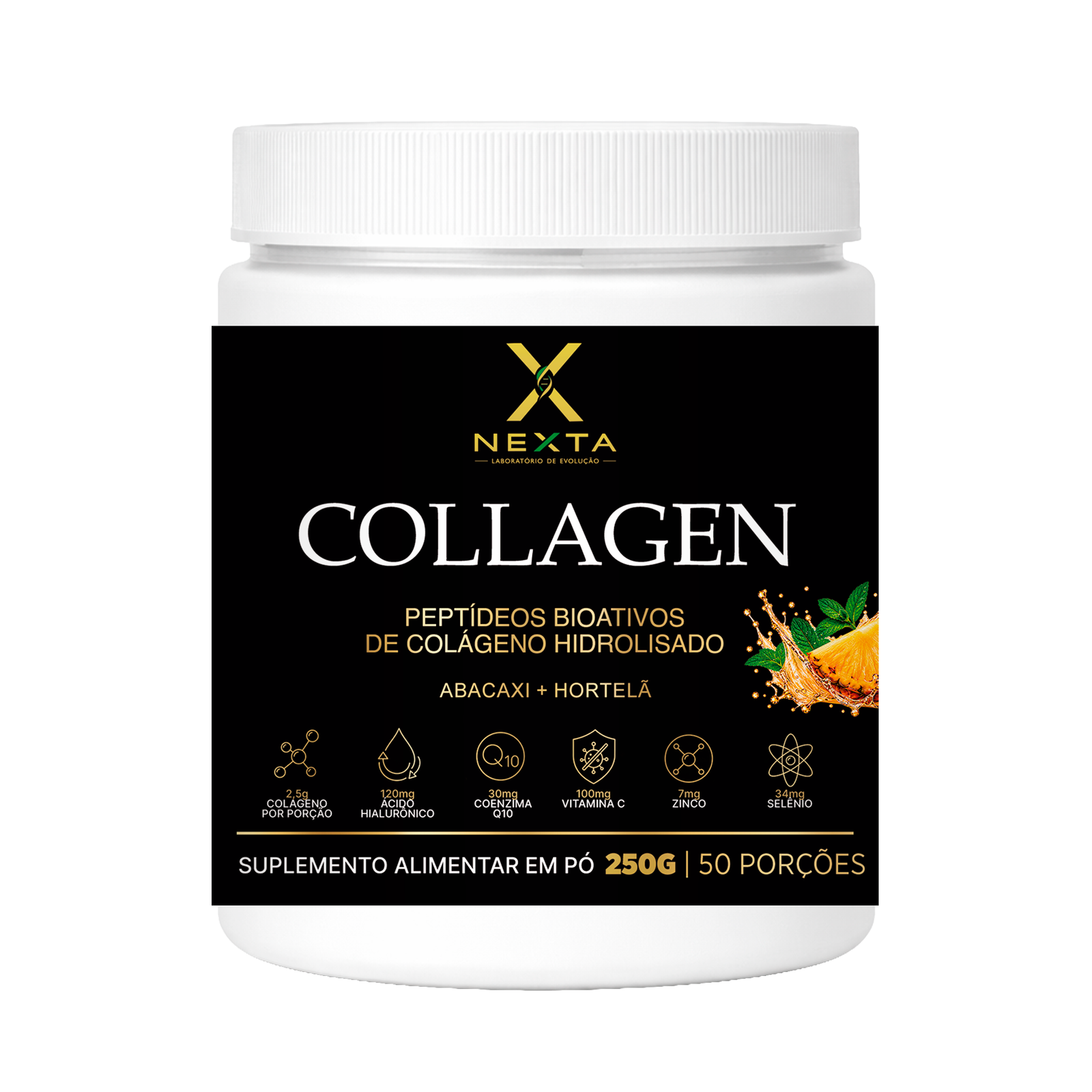 NEXTA - Colageno Hidrolisado  - Sabor Abacaxi com Hortela